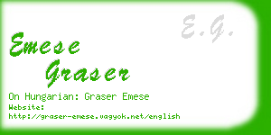 emese graser business card